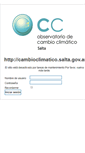 Mobile Screenshot of cambioclimatico.salta.gov.ar