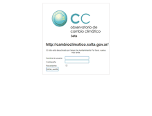 Tablet Screenshot of cambioclimatico.salta.gov.ar